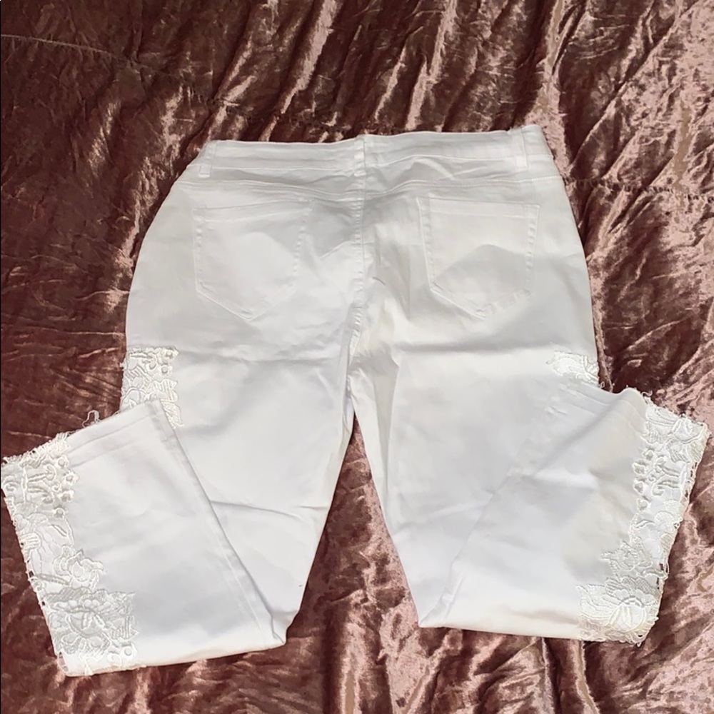 White Lace Capris